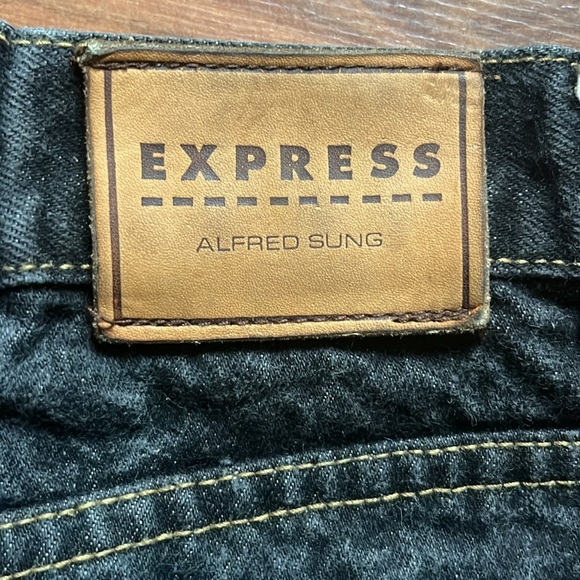 Alfred Sung Black Jeans Woman’s or Men’s Size 14  **jeans have been hemmed** - Picture 7 of 11